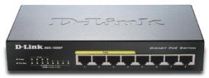 D-Link DGS-1008P 8 Port 10/100/1000 Switch, 4 x PoE Ports