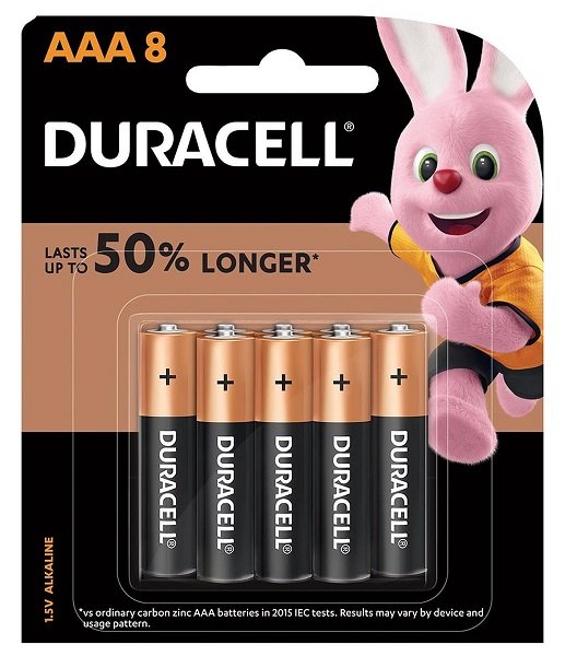Duracell AAA Coppertop Alkaline Battery - 8 Pack