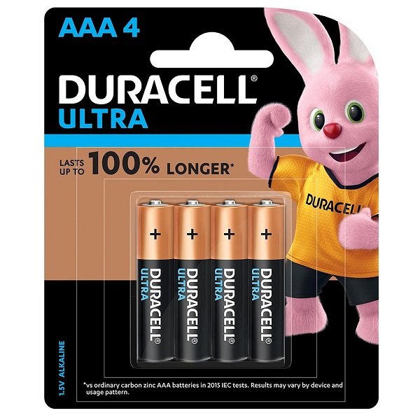 Duracell AAA Ultra Alkaline Battery - 4 Pack