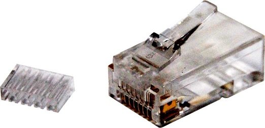Dynamix Cat 6 RJ-45 8P8C 2 Piece Modular Plug (Rounded Stranded) 50 Micron - 20 Pack