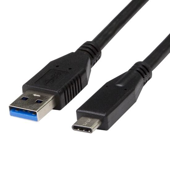 Dynamix 0.2m USB 3.1 USB-C Male to USB Type-A Male Cable - Black