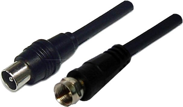 Dynamix 2M RF PAL Male to F Type Male Coaxial Cable