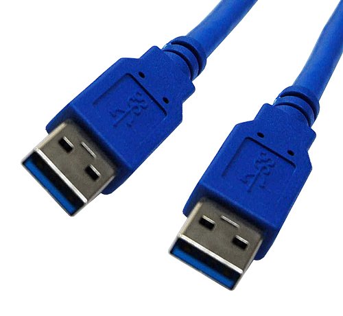 Dynamix 1m USB 3.0 Type A Male to Type A Male Cable - Blue