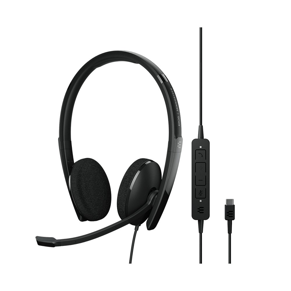 EPOS Sennheiser ADAPT 160 USB-C II Overhead Wired Stereo Headset - Connection to PC and Mobile Devices Only