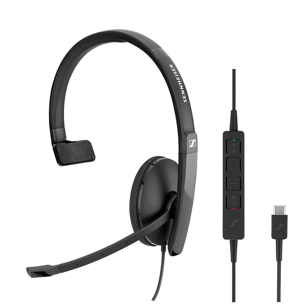 EPOS Sennheiser ADAPT SC 130 USB-C Overhead Wired Mono Headset - Connection to PC and Mobile Devices Only