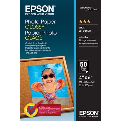 Epson S042547 Glossy 4x6 200gsm Photo Paper - 50 Sheets