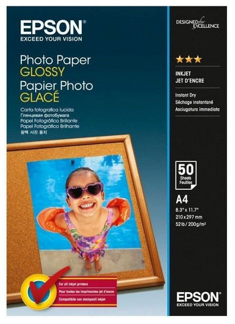 Epson S042539 Gloss A4 200gsm Photo Paper - 50 Sheets