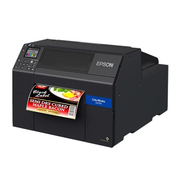 Epson ColorWorks CW-C6510A 8 Inch Ethernet USB Inkjet Label Printer with Auto-Cutter