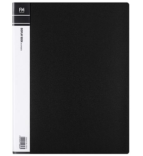 File Master 60 Pocket A4 Display Book - Black