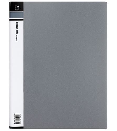 File Master 40 Pocket A4 Display Book - Grey