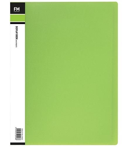 File Master 40 Pocket A4 Vivid Display Book - Lime
