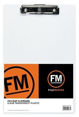 File Master Clear Transparent Plastic Clipboard