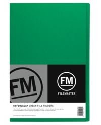 File Master Manila Folders Foolscap Green 50 Pack