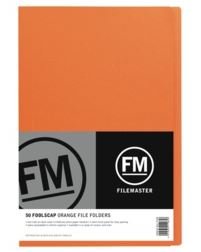 File Master Manila Folders Foolscap Orange 50 Pack