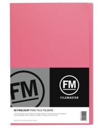 File Master Manila Folders Foolscap Pink 50 Pack