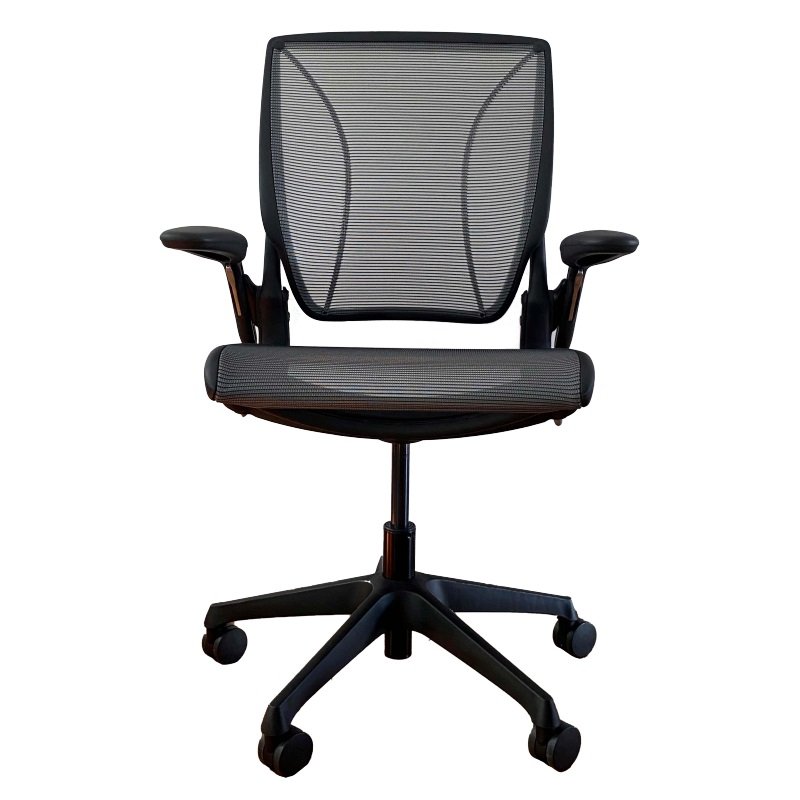 HumanScale World One Office Chair with Arm Rests - Black 