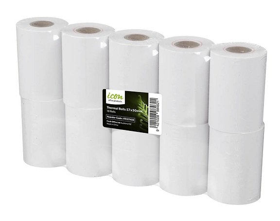 Icon 57 x 50mm Thermal Paper Roll - 10 Pack