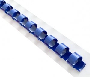 Icon 19mm Plastic Binding Coil Blue - 100 Pack