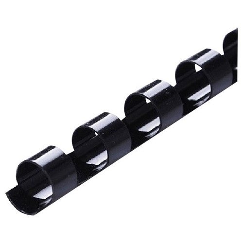 Icon 10mm Plastic Binding Coil Black - 100 Pack