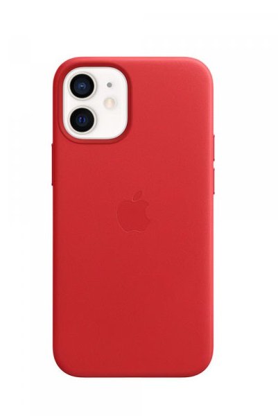 Apple Leather MagSafe Case for iPhone 12 Mini - Red