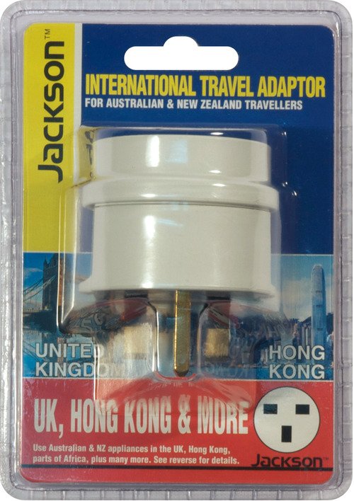 Jackson Outbound International Travel Adaptor for UK & Hong Kong