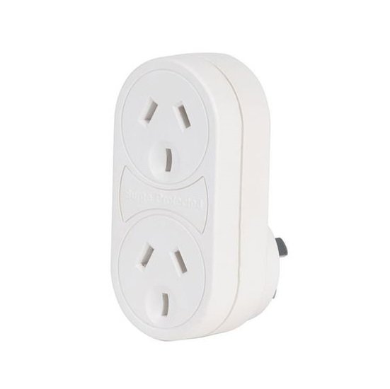 Jackson 2 Outlet Surge Protected Double Adapter