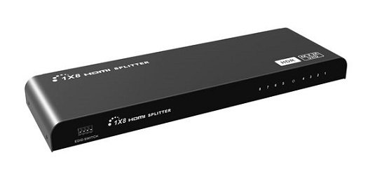 Lenkeng 1 In 8 Out HDMI Splitter with HDR and EDID - Supports Ultra HD Resolution