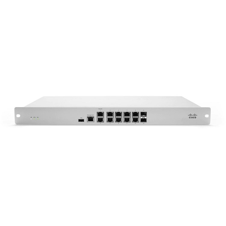 Cisco Meraki MX84 Medium Branch Cloud Managed Wired Firewall Security Appliance
