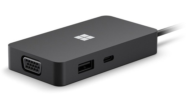 Microsoft USB-C Travel Hub with Pass-Through Charging - USB-C, HDMI, VGA, RJ-45