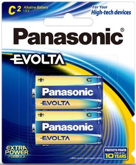 Panasonic Evolta C Alkaline Battery - 2 Pack