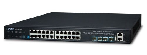 Planet SGS-6341-24T4X 24-Port Layer 3 10G SFP+ Stackable Gigabit Managed Switch