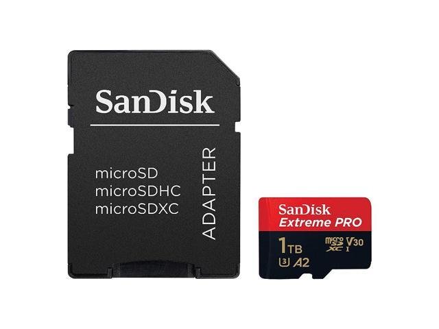 Sandisk Extreme Pro 1TB Class 10 MicroSDXC with SD Adaptor