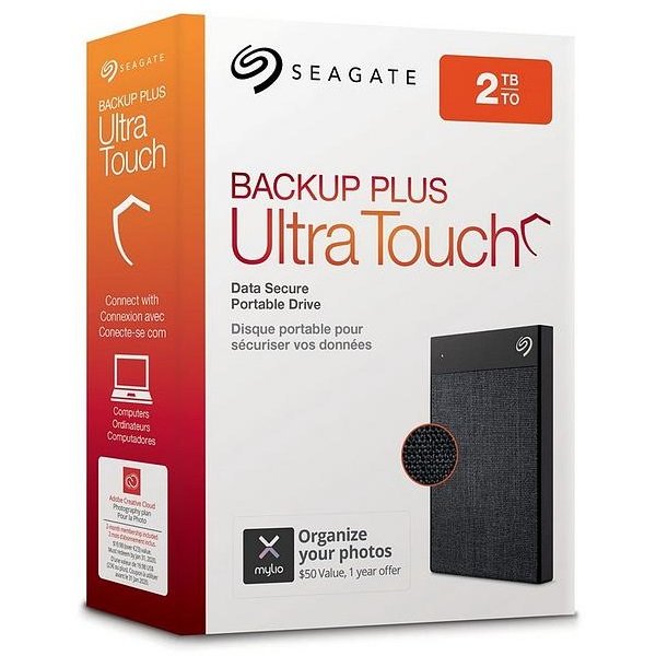 Seagate Backup Plus Ultra Touch 2TB USB3.0 External Hard Drive - Black