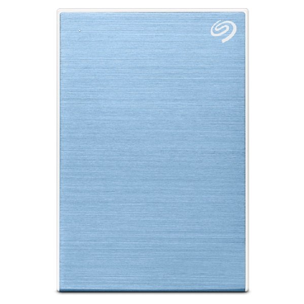 Seagate One Touch 2TB USB3.0 Portable Hard Drive - Light Blue