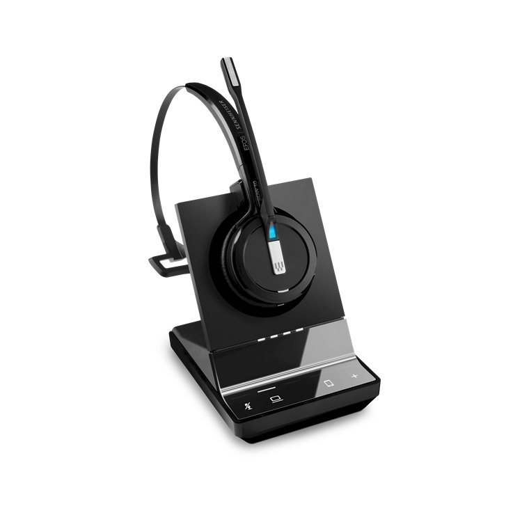 EPOS Sennheiser IMPACT SDW 5015 DECT Convertible Wireless Mono Headset with Base Station - Dual Connectivity to Deskphone or PC/Softphone