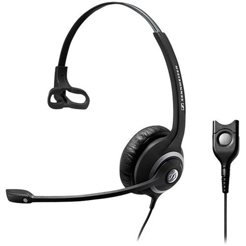 EPOS Sennheiser SC-230 Easy Disconnect Overhead Wired Mono Headset with Noise-Cancelling Mic - Black