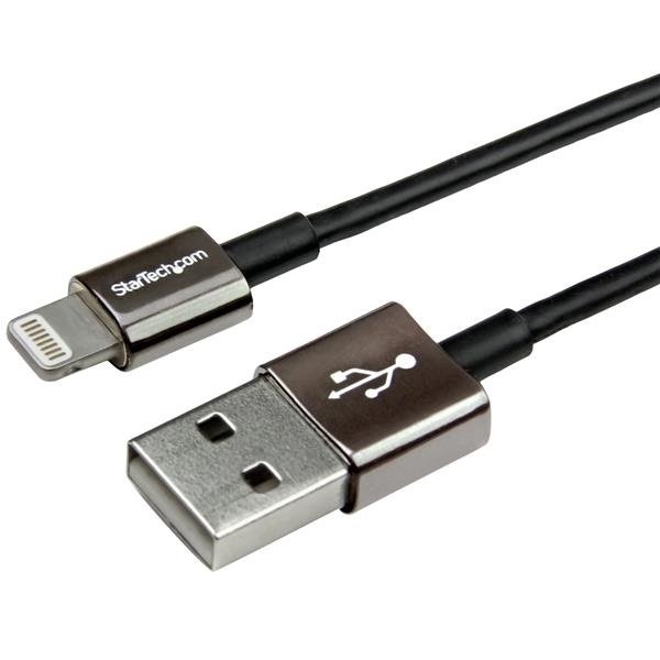 StarTech 1m USB 2.0 to Lightning Charge & Sync Cable - Black 