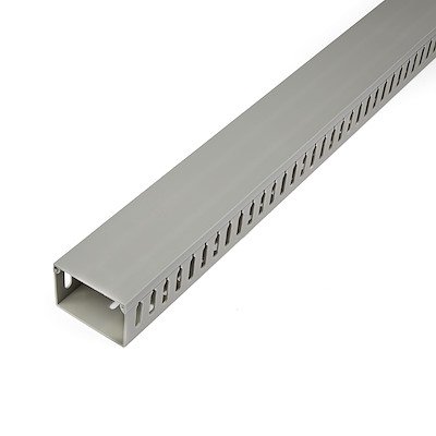 StarTech 2m x 50mm x 75mm Cable Management Raceway with Slots - Gray