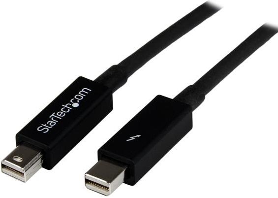 StarTech 2m Thunderbolt 2 Male to Male Cable - Black 