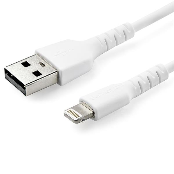 StarTech 2m USB 2.0 Type-A Male to Lightning Male Cable - White  + Headphones Draw Offer