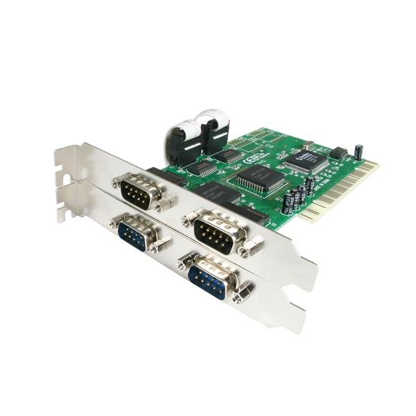 StarTech 4 Port PCI DB-9 RS232 Serial Adapter Card 