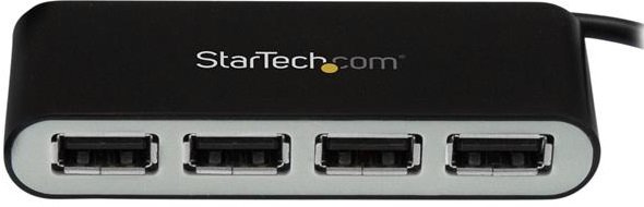 StarTech 4 Port USB 2.0 Type-A USB Hub - Black/Silver 