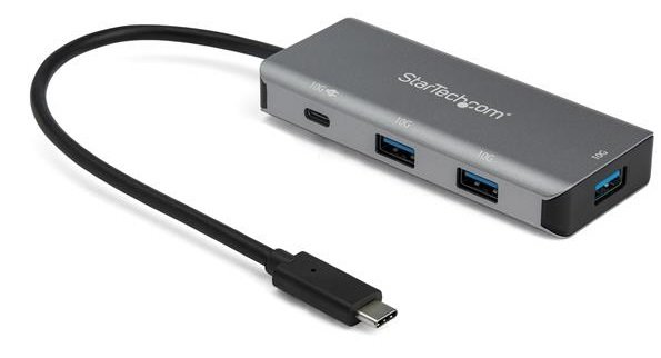 StarTech 4 Port USB-C USB 3.1 Powered Hub with Power Delivery with 3x USB-A & 1x USB-C 