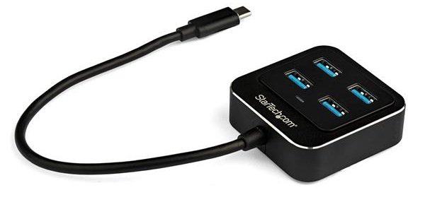 StarTech USB 3.1 USB-C to 4x USB Type-A Hub - Black  + Headphones Draw Offer