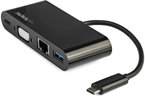 StarTech USB-C Multiport Adapter Hub with VGA - Black   + Headphones Draw Offer