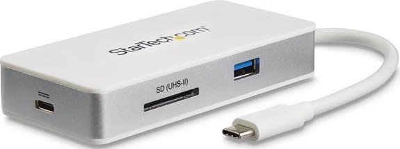 StarTech USB-C MultiPort Adapter Dock with Power Delivery - USB-C, HDMI, RJ-45, USB Type-A, SD Card Reader  + Headphones Draw Offer