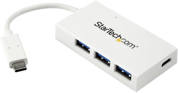 StarTech 4 Port USB-C to USB Type-A & USB-C Hub - White 