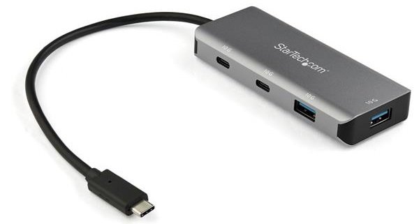 StarTech USB 3.1 USB-C to 2x USB Type-A & 2x USB-C Hub - Space Grey 