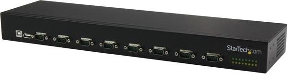 StarTech USB to 8 Port DB9 RS232 Serial Rack Mountable Adapter Hub 