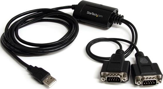 StarTech 2 Port FTDI USB to Serial RS232 Adapter Cable with COM Retention 
